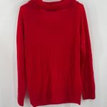 Trina Turk Sweater Size Medium Wool Blend NWT Red Cowl Neck Long Sleeve Winter Photo 1