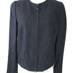 Akris Punto  Tweed Zip Up Jacket Size 12 Office Work Corporate Designer Feminine Photo 0