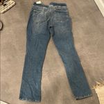 We The Free Free People Pull On Lightwash Double Ditch Slit Skinny Boot Cut Jeans Large Photo 2