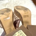 Shu Shop Gladys Woven Cork Platform Block Heel Sandal 8.5 Tan Photo 7