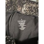 Torrid  Women's Size 2‎ Black Silver Print Cropped Leggings Plus Size Photo 2