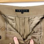 Theory Tan Linen Wool Wide Leg Emory Trouser Pants Relaxed fit Size 4 Photo 11