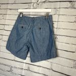Banana Republic  Women’s Blue High Waist Cotton Flat Front Shorts Size 2 Summer Photo 7