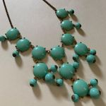 Aqua Bauble Necklace | Statement Jewelry | Tarnished Chain Blue Photo 0
