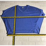 Chico's ‎ 3 Top Womens XL Purple Ribbed Knit Dolman 3/4 Sleeve V-Neck Relaxed Fit Photo 1