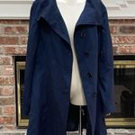 Max New York πHPπ Vintage blue coat w/ black croc-print collar / 12 / EUC Photo 2