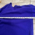 Steve Fabrikant Wool Blend V Neck Knit Sweater Purple wool Blue Medium Photo 5