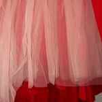 Lucci Lu NWT Abby Paris x Red Satin Off The Shoulder Gown Size 4 Photo 4