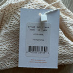 ANDIE  Swim Hydra Bikini Top Extra Small Vanilla Cream Crochet Lace Ruffled Photo 1