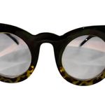 Womens Cat Eye Sunglasses Black Tortoise Round Frame Fashion Eyewear Photo 0