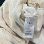 Lulus Wondrous Ways Oatmeal Beige Lace-Up Ruffle Tiered Sleeveless Mini Dress XL Photo 12