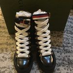Gucci Leather Ankle Boots with Sylvie Web Size 35 Photo 1