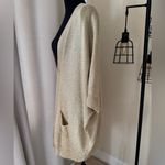 Lilly Pulitzer  Women’s Medium Gold Metallic Open Cardigan Photo 4