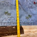 New Direction Womens 3XL Embroidered Buttons Girl Dancing Boat Denim Shirt Boho Blue Size 3X Photo 6