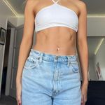 Mint Swim white halter neck tie bikini top Photo 7