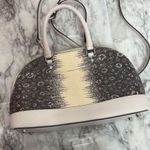 Coach  MINI SIERRA EMBOSSED LEATHER SATCHEL grey cream purse handbag Photo 6