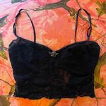 Boys Lie black lace angel charm mesh tank top Photo 1