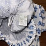 NWT Caroline Constas Lydia Top Blue Size M Photo 7