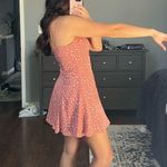 Essue Pink Polka-Dot Mini Dress Photo 4