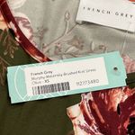 French Grey NWT  Maternity Green Floral Brushed Knit Dress - Size XS Photo 5