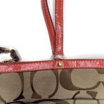 Coach Vintage classic c  brown and orange purse shoulder tote bag cloth Photo 4