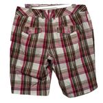 Cato Woman Pink Brown Green Bermuda Shorts Side Pockets Size 16W Photo 1