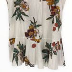 Free People Summer in Tulum Cream Floral Bow Tie Back Printed Top size Medium Photo 5