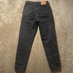 Princess Polly  ZAIDEN STRAIGHT LEG JEANS BLACK Charcoal DENIM Size 4 Women Photo 2