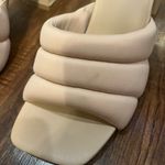 Open Edit  Sheena Puff Beige Slip On Heels Photo 9