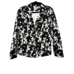 Laura Ashley  Women’s Black White Floral Blazer Size M Career Business Chic EUC Photo 0