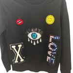 YATIVI vintage BLINg Graphic Sweatshirt Black SmallWhimsy evil Patriotic Photo 0