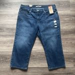 Levi's  Dark Wash Ankle Cropped Jeans 18W  with Distressed 312 Shaping Capris Photo 0