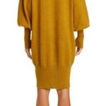 NSF CLOTHING Elise Balloon Sleeve Sweater Dress S Gold Photo 1