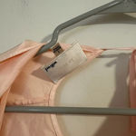 Wilfred Aritzia  LE FOU peach satin coverup mini dress tunic size 1 Photo 2