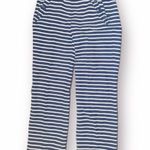 J.Crew  Factory Cotton Linen Sailor Nautical Stripe Pants Navy Blue White 6 Photo 0