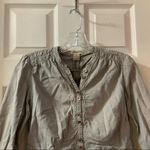 Elevenses Anthropologie  Grey Button Crop Jacket size 2 Photo 3