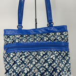 Vera Bradley  Everything Nice Tote in‎ Blue Lagoon Frill Nylon Purse Shoulder Bag Photo 0