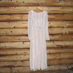 Mac Duggal 94081 Pink Boat Neck Long Sleeve Gown With Striped Beading Photo 5