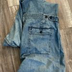 Lucky Brand  Denim Utility Cargo Boiler Suit Jean Pants Jumpsuit Large Workwear Photo 9