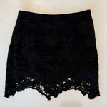 Kendall + Kylie Black Floral Embroidery Mini Skirt Size S Photo 2
