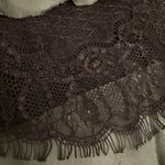 Poleci Green Silk Layered Camisole Tank Top Shirt Womens Size 4 Black Lace Photo 8