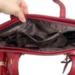 NWOT Elim & Paul Red Faux Leather 4 Piece Purse Bag Set Photo 13