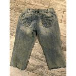 Silver Suki jeans Capri Jean 31 Frayed cuffs Distressed Cropped Womens Denim Photo 3