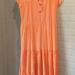 Kate & Sam dress NEW coral orange dress Swiss dot & eyelet lined small Photo 1