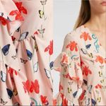 Borgo De Nor Luna Asymmetric Printed crepe de chine midi dress Size XS Photo 5