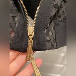 Marciano New Black  Shirt with Gold Zipper Large Photo 6