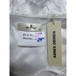 Agnes Orinda‎ Lace Blouse Criss Cross V Neck Long Sleeve Top White 2X Size XXL Photo 2