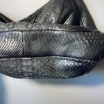 Vintage Jalda PYTHON snakeskin shoulder bag. Snake Python Gray Silver Photo 2