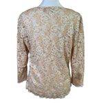VTG Y2K Lace Sparkle 3/4 Sleeve V Photo 3