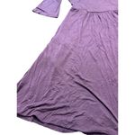 Soma Y Neck Dress Cold Shoulder Short Merlot Jersey Knit Pockets Size Small Photo 3